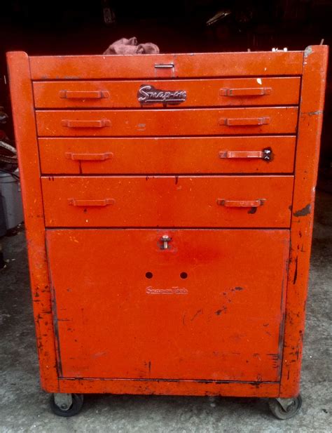 vintage metal tool box ebay|1950s snap on tool box.